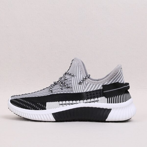 

Lace-up Decor Low Top Sneakers, Black