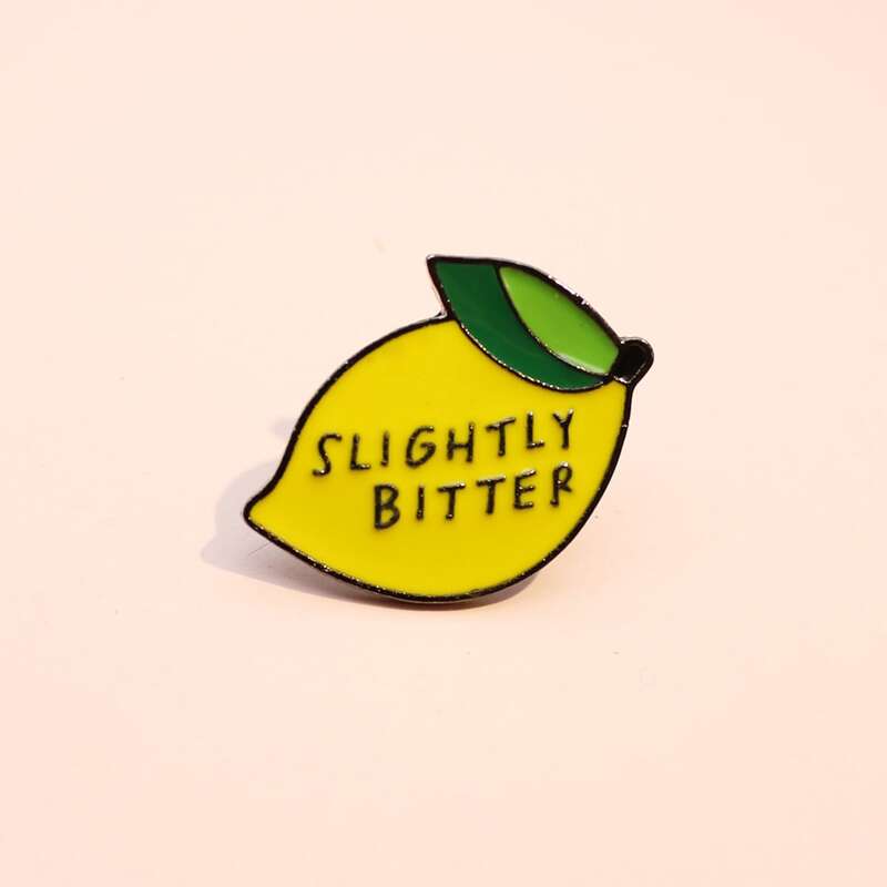 

Lemon Shaped Brooch, Multicolor
