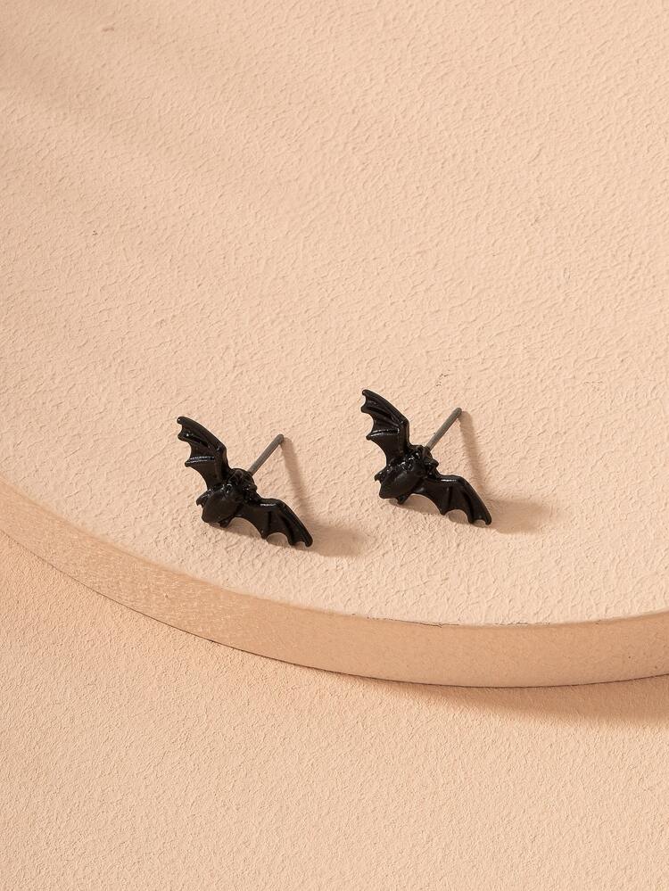 Bat Design Stud Earrings