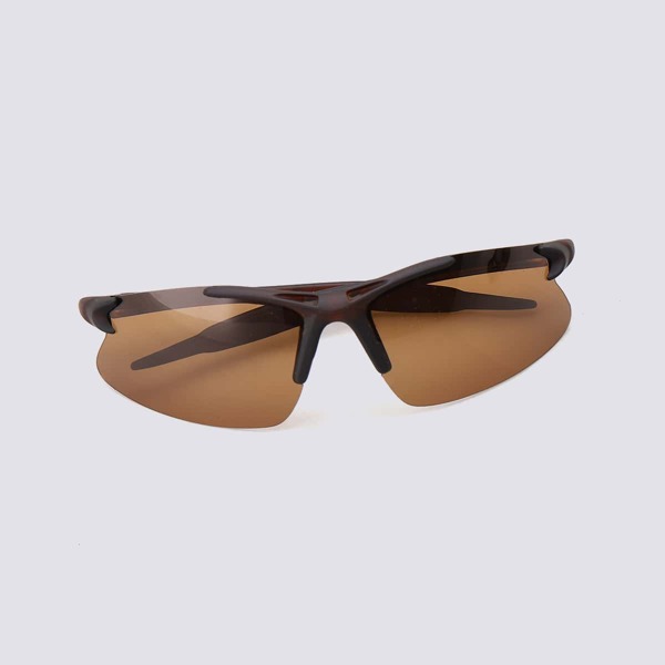 

Men Simple Polarized Sunglasses, Brown