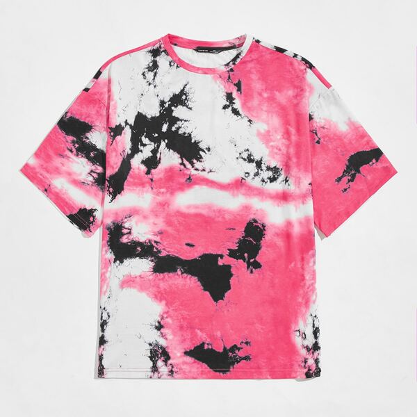 

Men Drop Shoulder Tie Dye Tee, Multicolor