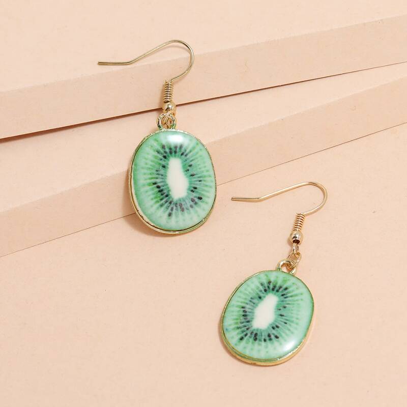 

Kiwi Drop Earrings, Green