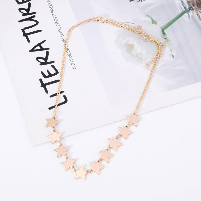 

Star Chain Necklace, Gold