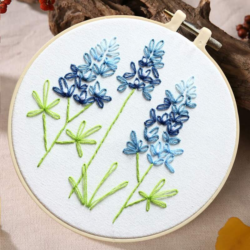 

Plants Pattern Cross Stitch, Multicolor