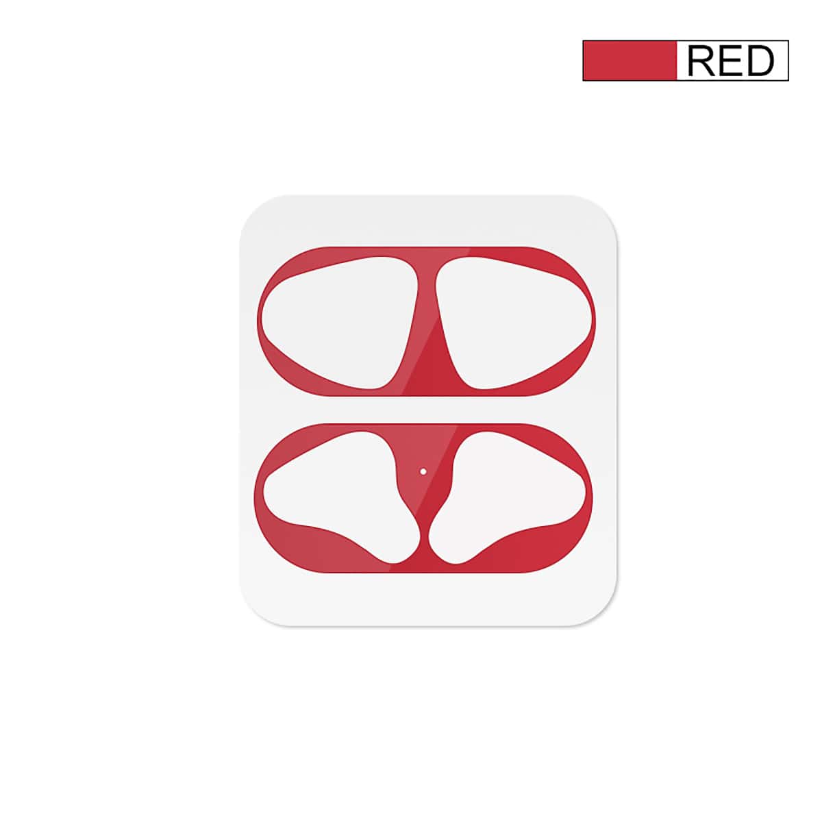 

1pc AirPods Dustproof Sticker, Red