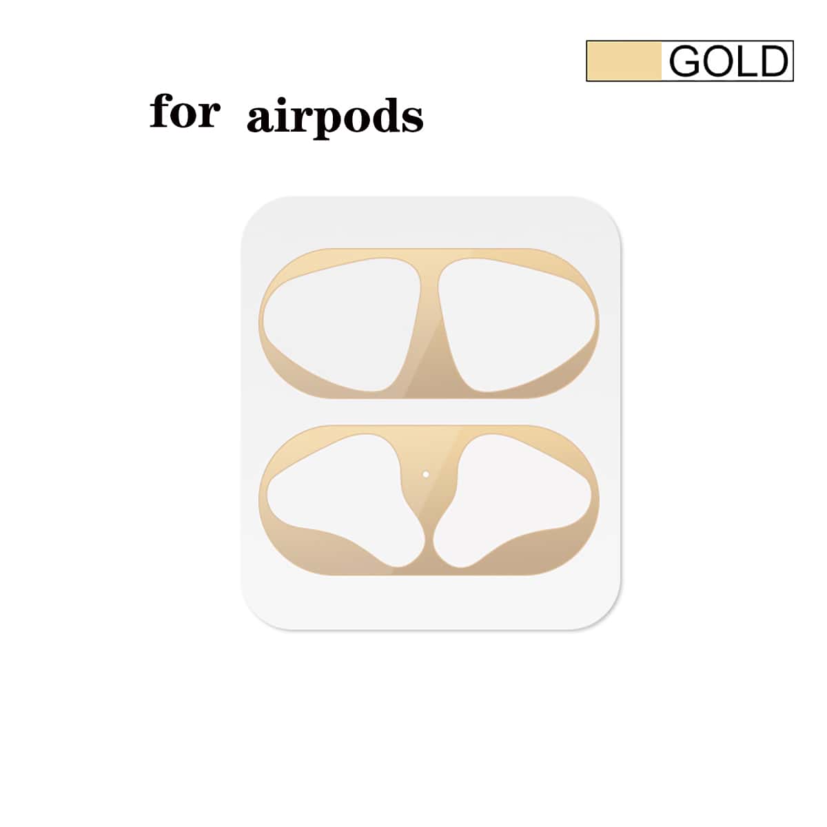 

1pc AirPods Dustproof Sticker, Gold