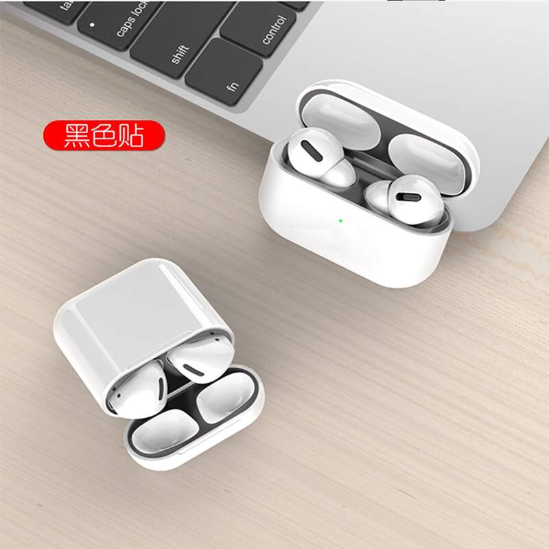 

1pc AirPods Dustproof Sticker, Black