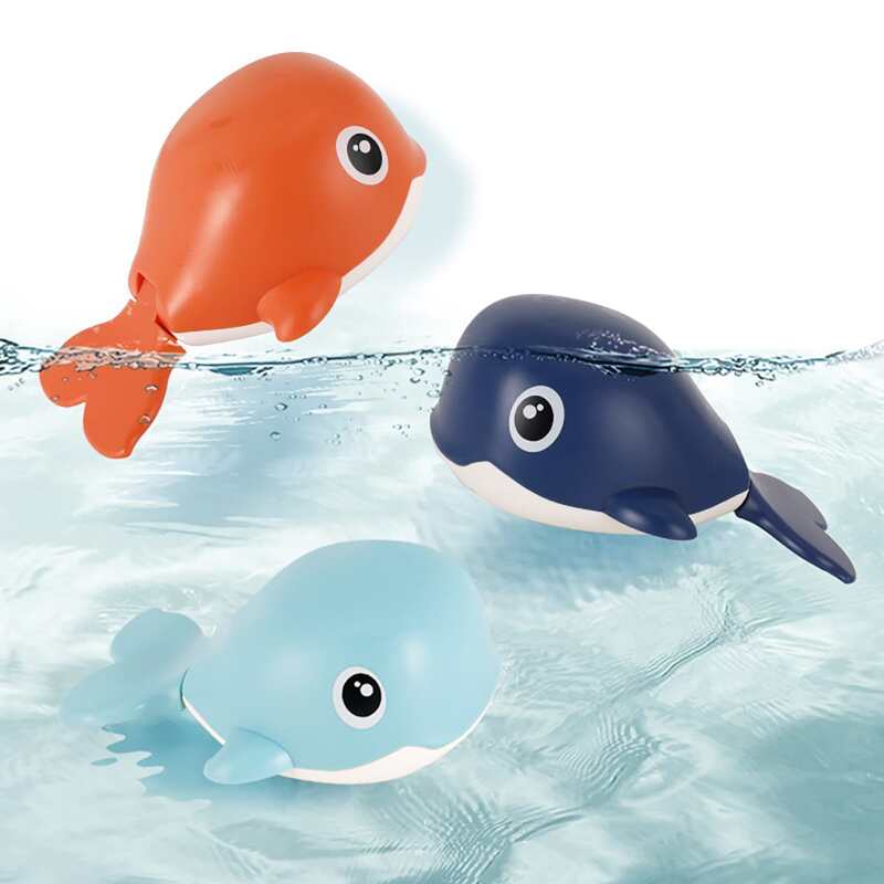

1pc Kids Cartoon Whale Random Color Bath Toy, Multicolor