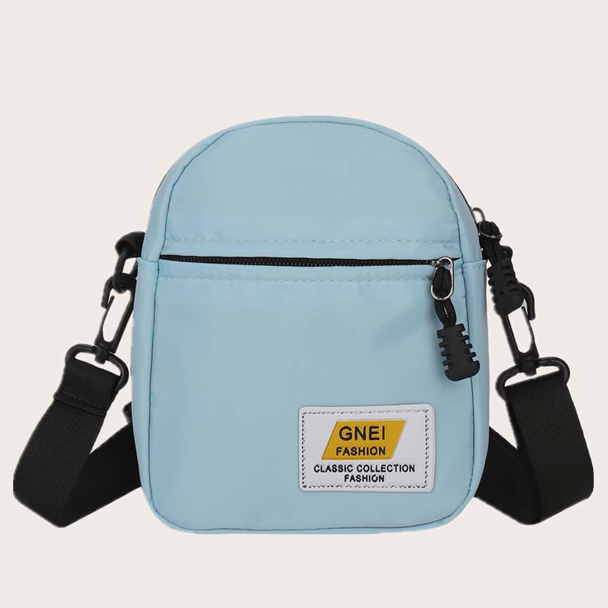 

Letter Patch Crossbody Bag, Blue