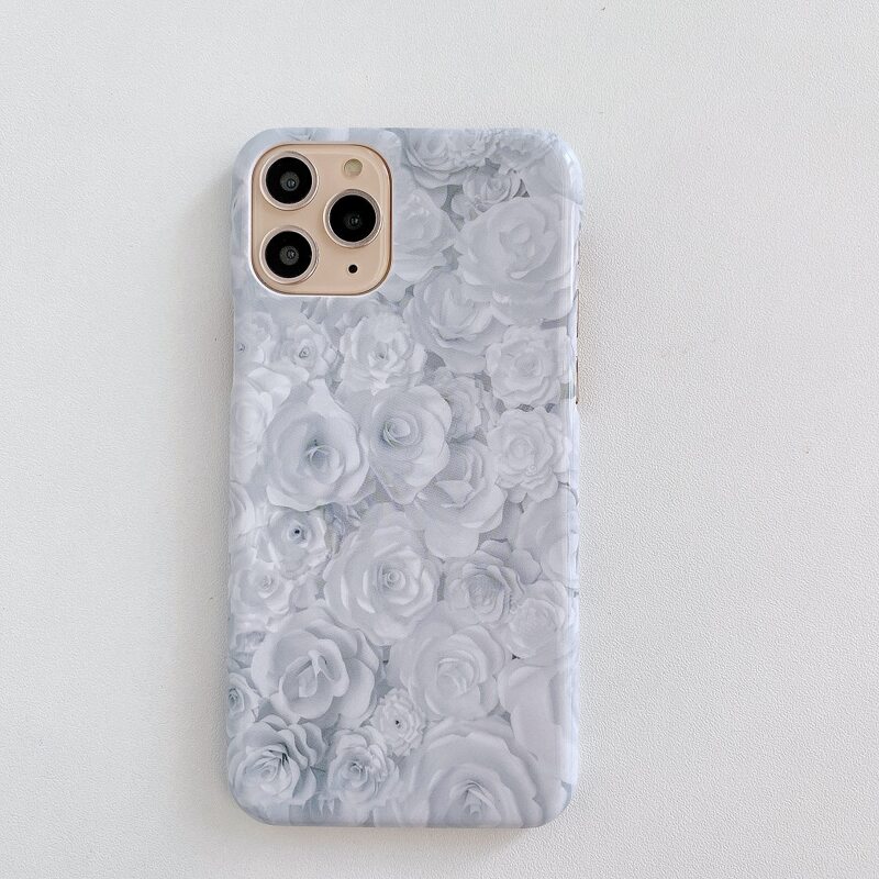 

Rose Print iPhone Case, Grey