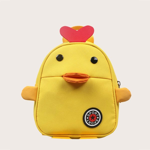 

Girls Cartoon Graphic Backpack, Yellow