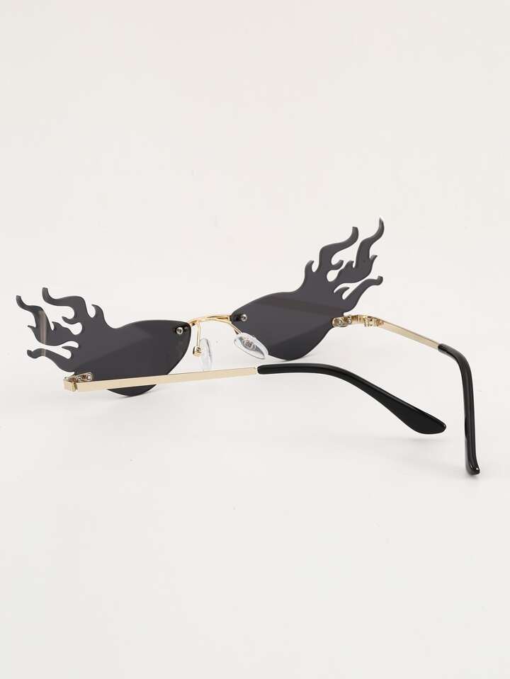 C'est le nouveau Lunettes de mode sans monture de forme flamme