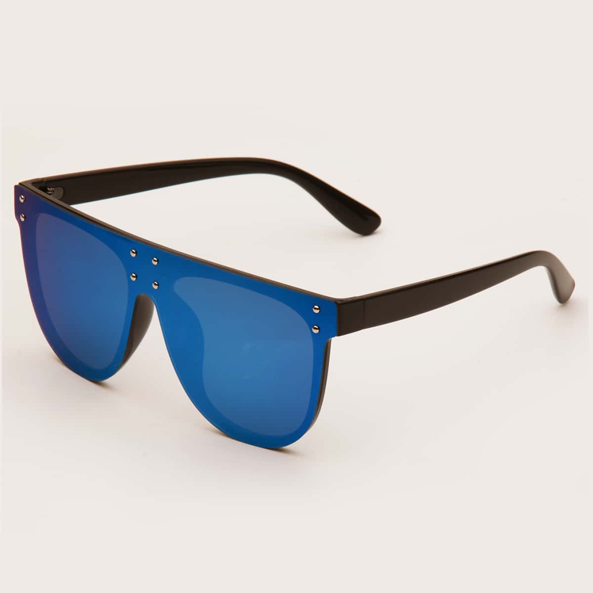 

Guys Flat Top Acrylic Frame Sunglasses, Blue