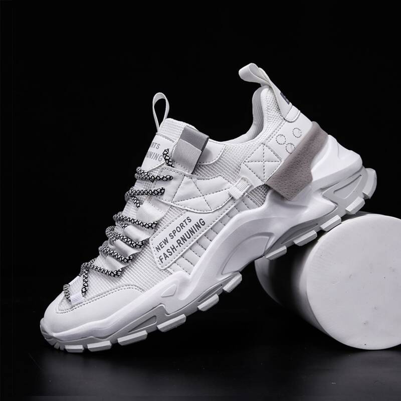 

Guys Lace-up Front Wide Fit Sneakers, White