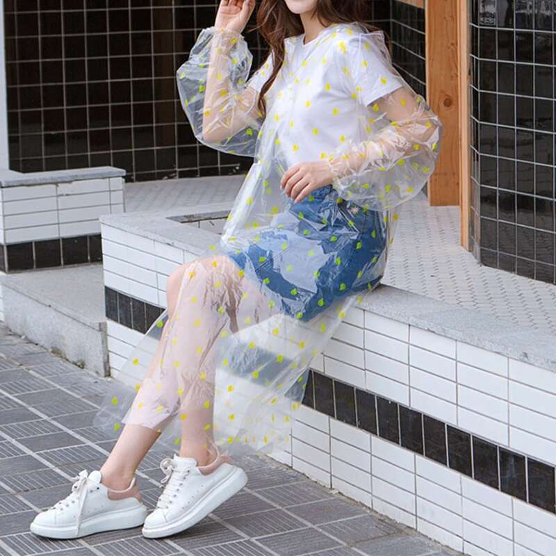 

1pc Random Pattern Clear Raincoat