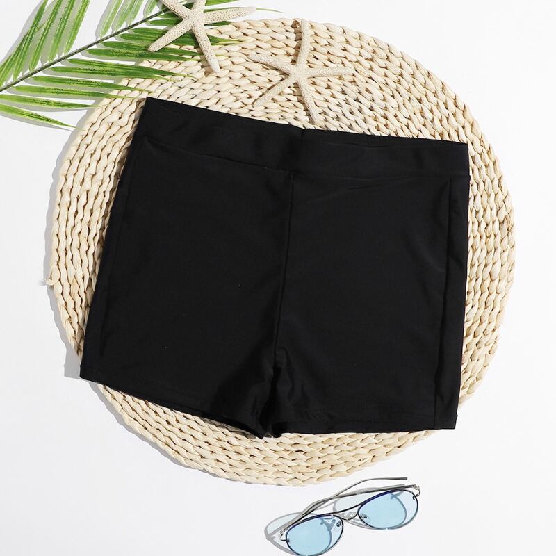

Solid Bikini Shorts, Black