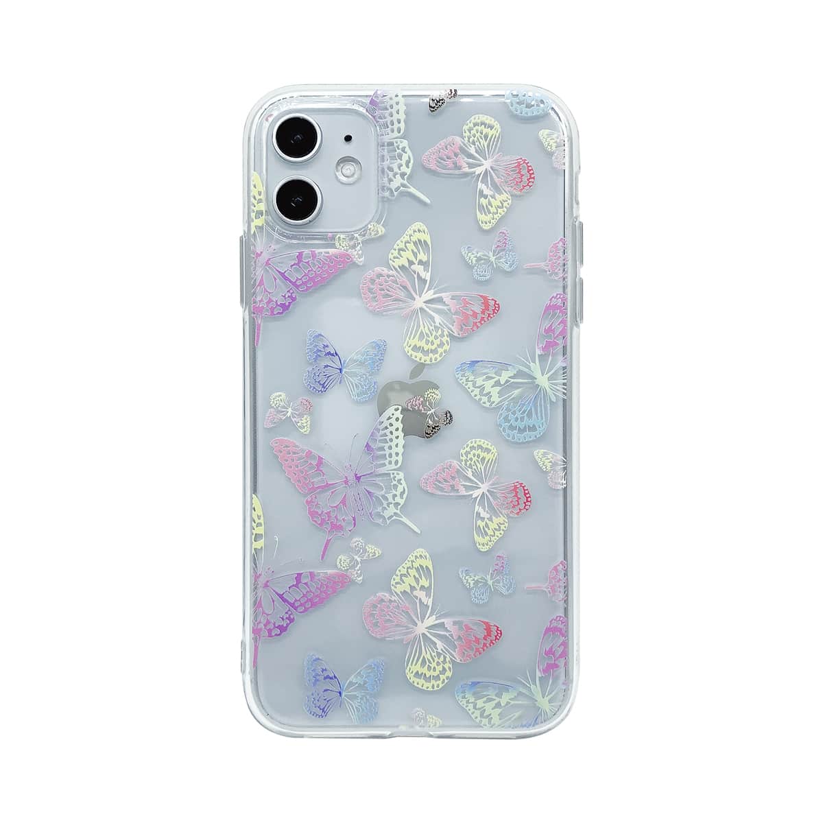 

1pc Butterfly Clear iPhone Case, Multicolor