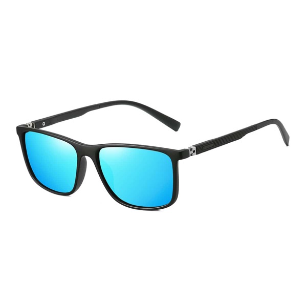 

Men Acrylic Frame Polarized Sunglasses, Blue