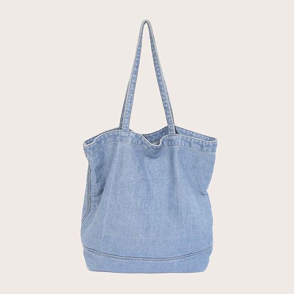 

Large Capacity Tote Bag, Baby blue