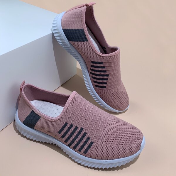 

Wide Fit Slip On Sneakers, Pink