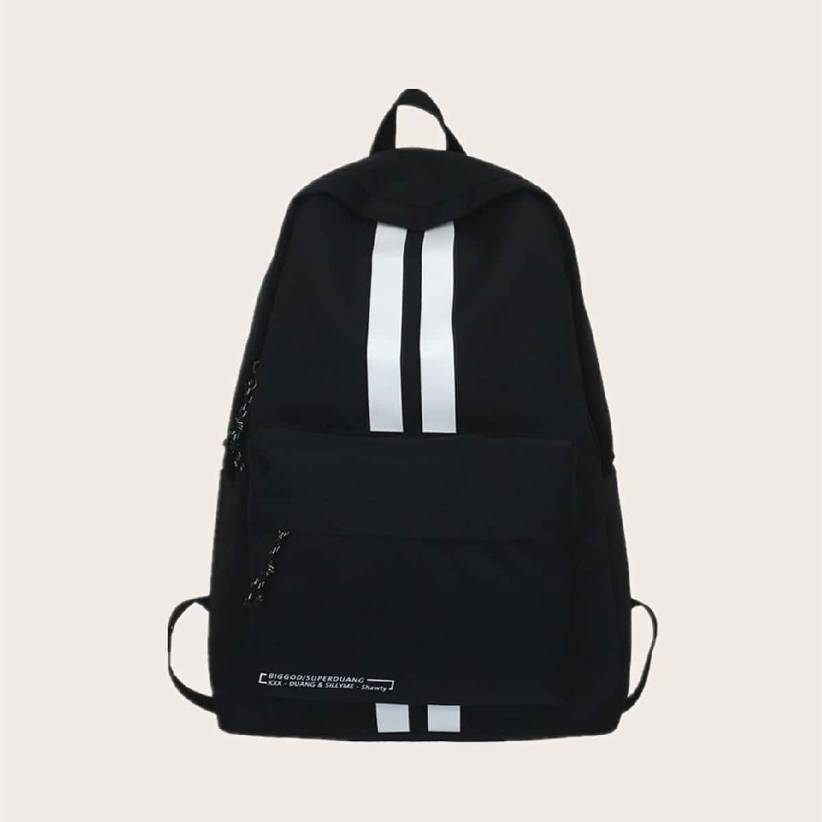 

Large Capacity Pocket Front Backpack, Black