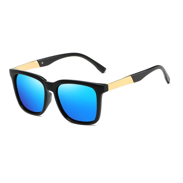 

Men Acrylic Frame Polarized Sunglasses, Blue