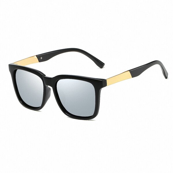 

Men Acrylic Frame Polarized Sunglasses, Silver