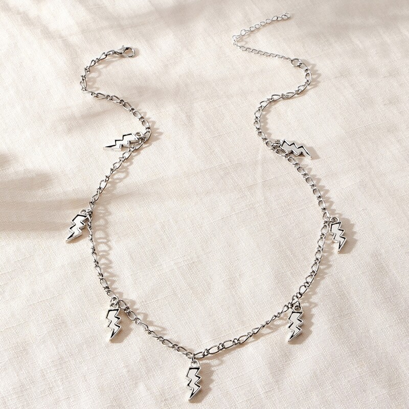 

Thunder Chain Necklace, Silver