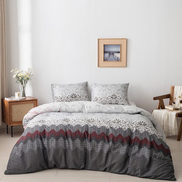 

Vintage Flower Print Bedding Set Without Filler, Multicolor