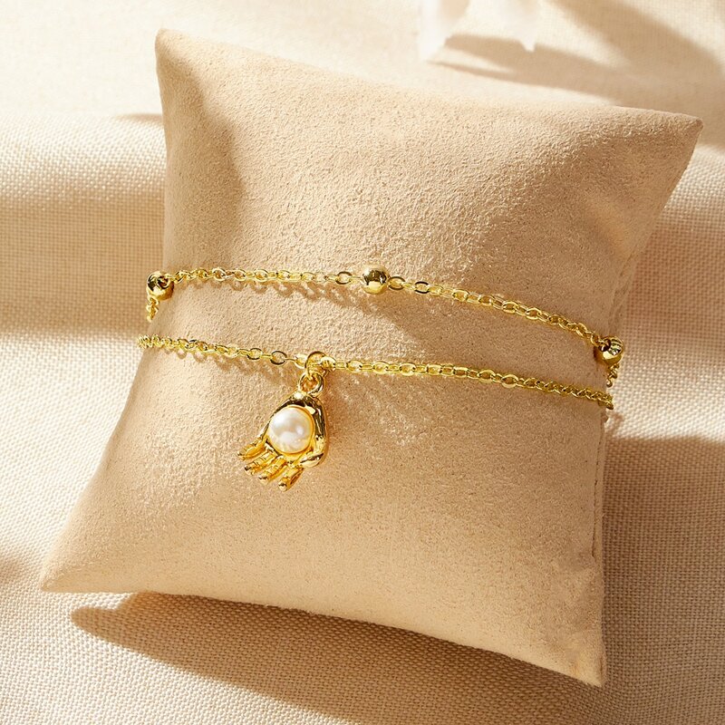 

Hand Chain Bracelet, Gold