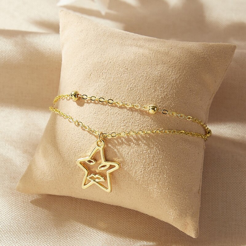 

Star Chain Bracelet, Gold