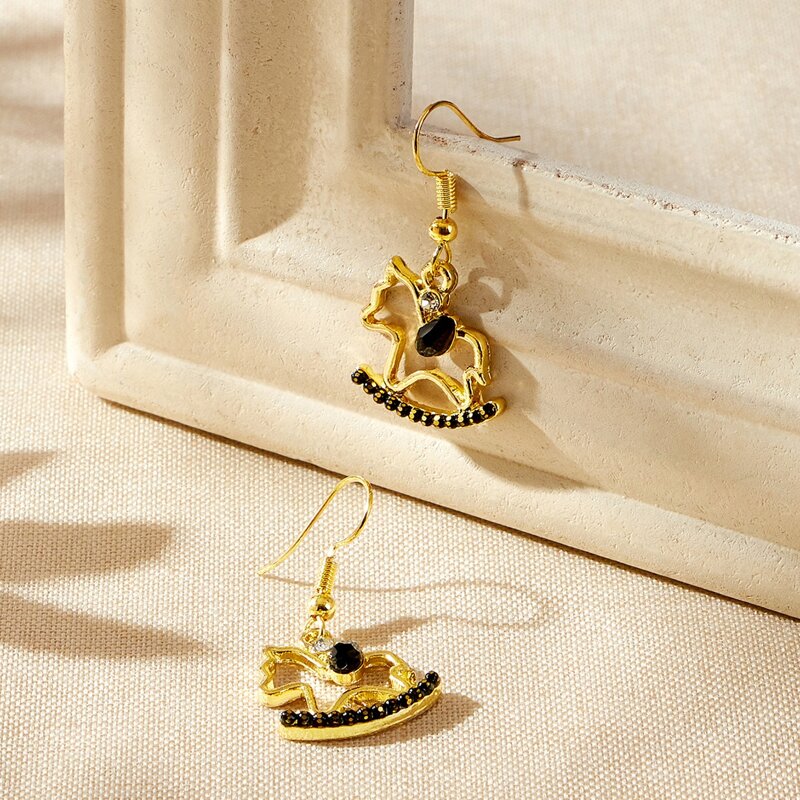 

Carousel Drop Earrings, Gold