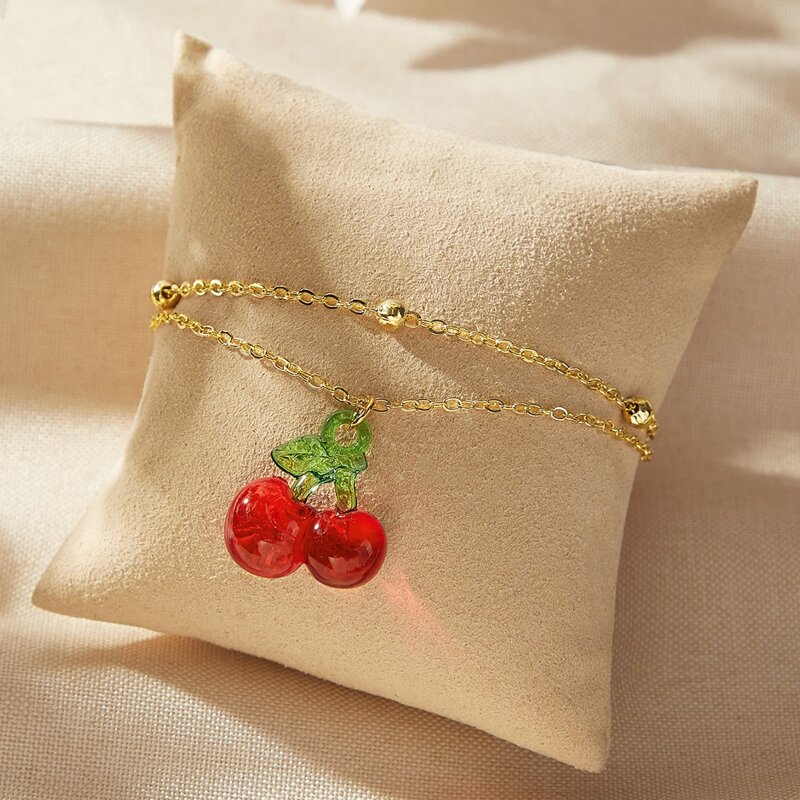

Cherry Chain Bracelet, Gold
