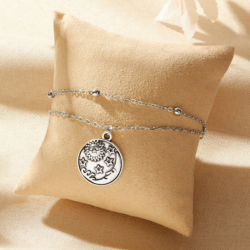 

Star Coin Bracelet, Silver