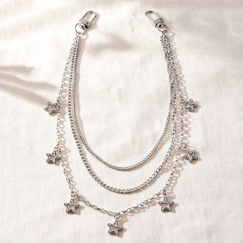 

Star Layered Waist Chain, Silver