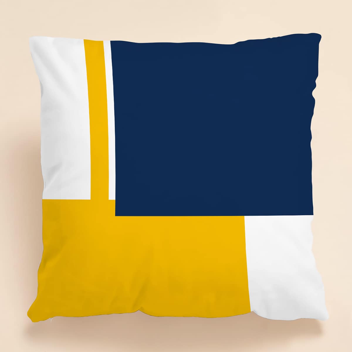 

1pc Geometric Print Cushion Cover Without Filler, Multicolor