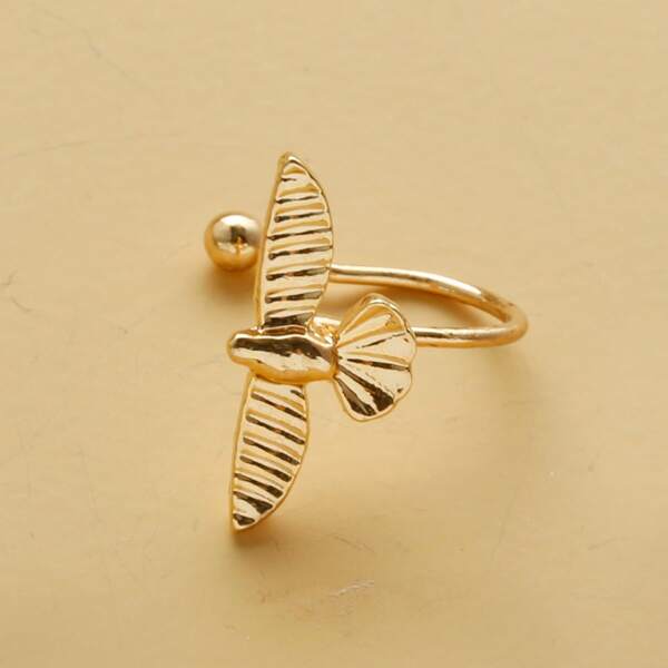 

Girls Bird Decor Ear Cuff, Gold