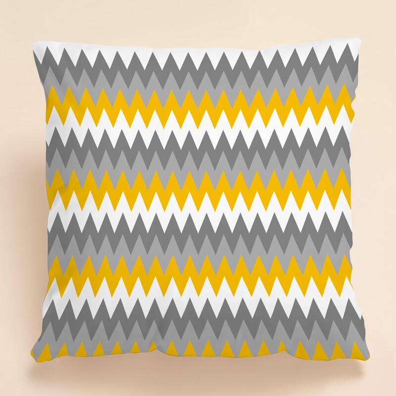

1pc Geometric Print Cushion Cover Without Filler, Multicolor