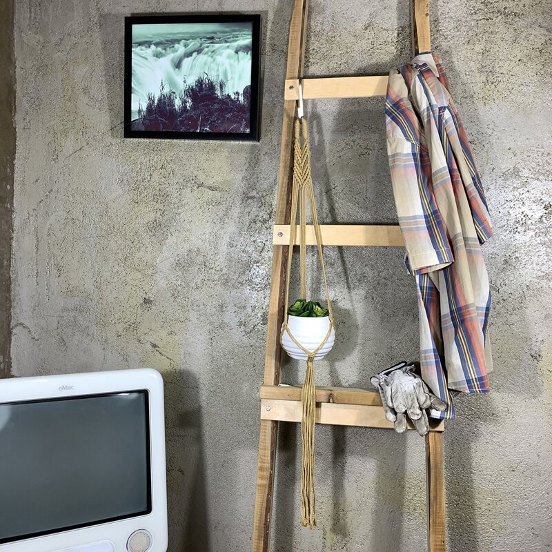 

Wall Hanging Woven Basket Without Bottle, Camel
