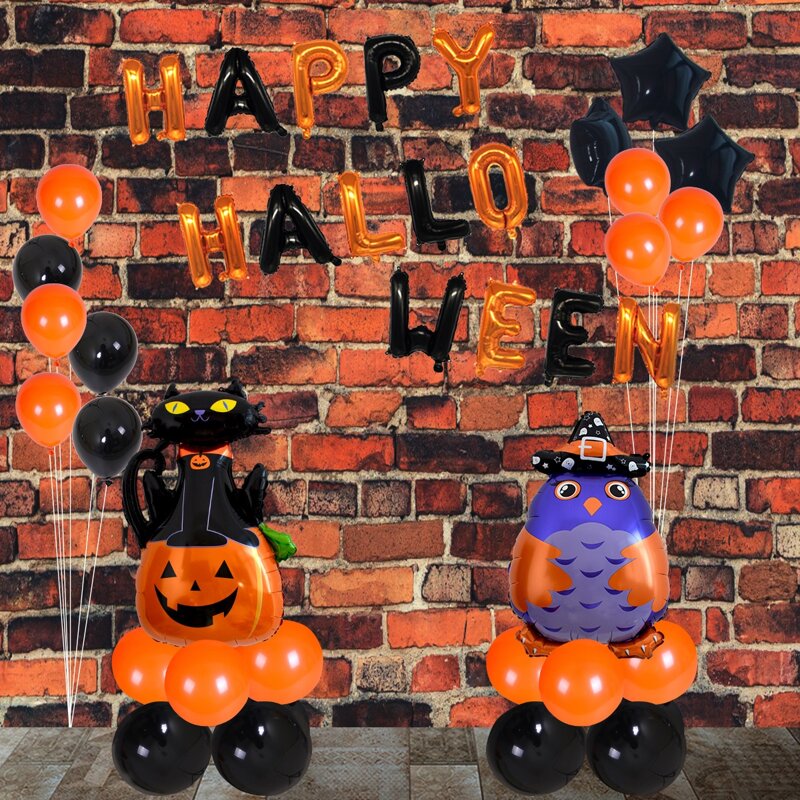 

1set Halloween Decoration Balloon, Multicolor