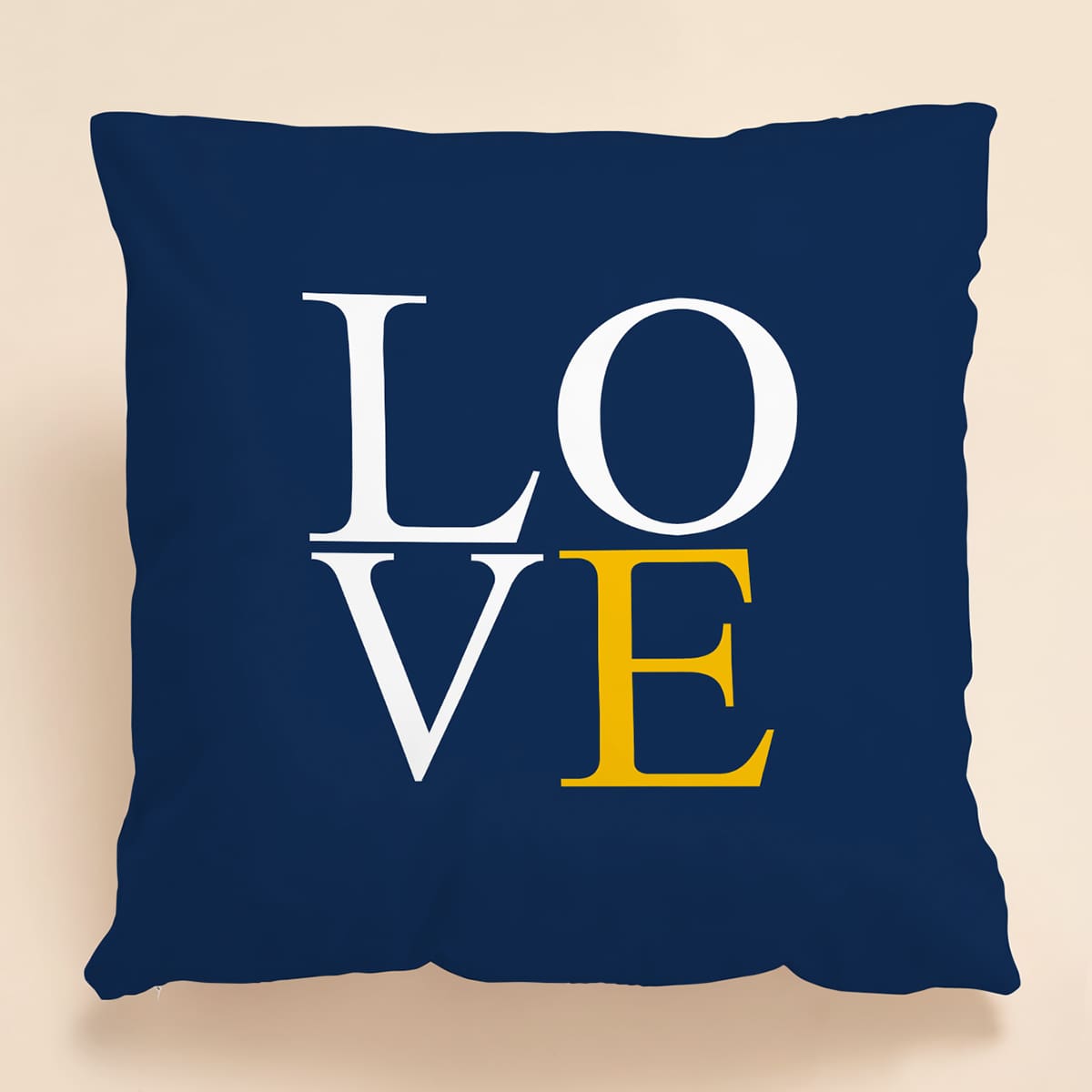 

1pc Letter Graphic Cushion Cover Without Filler, Multicolor