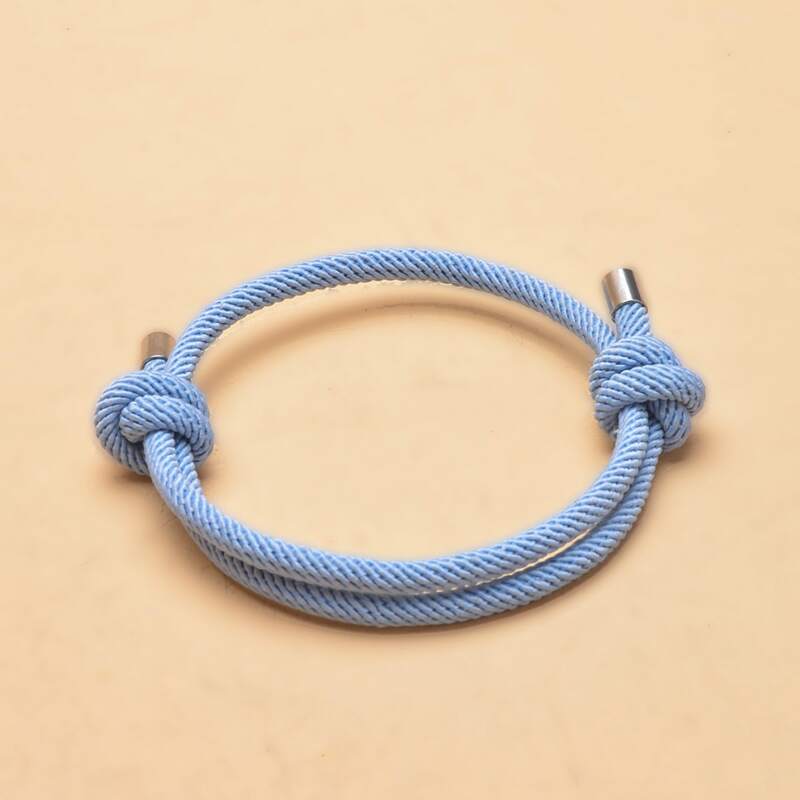 

Braided String Bracelet, Blue