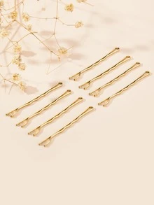 100 cô gái trẻ đơn giản Bobby Pin - Vàng - Xem 5
