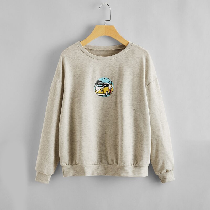

Car Graphic Sweatshirt, Light grey