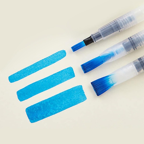

3pcs Water Injection Soft Brush, Clear