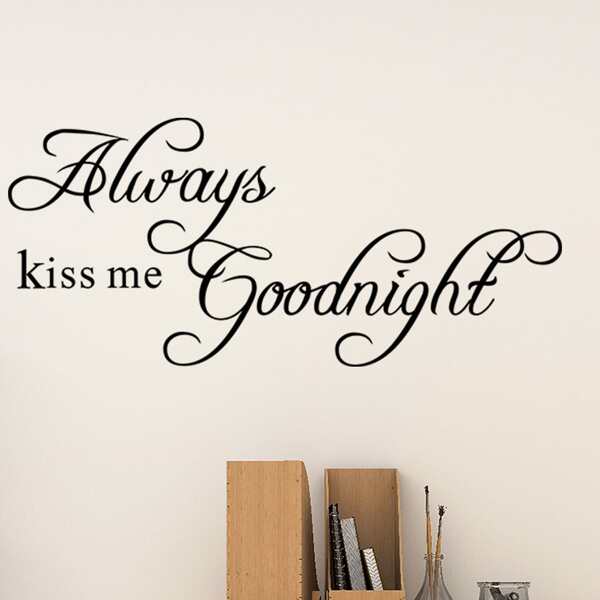 

Slogan Graphic Wall Sticker, Black