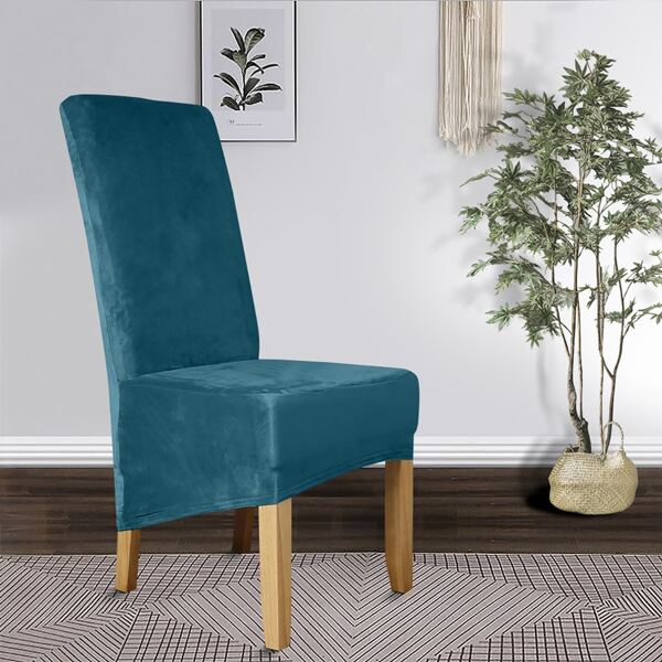 

Solid Stretchy Chair Cover, Teal blue
