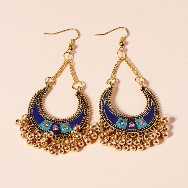 

Metal Tassel Drop Earrings, Gold