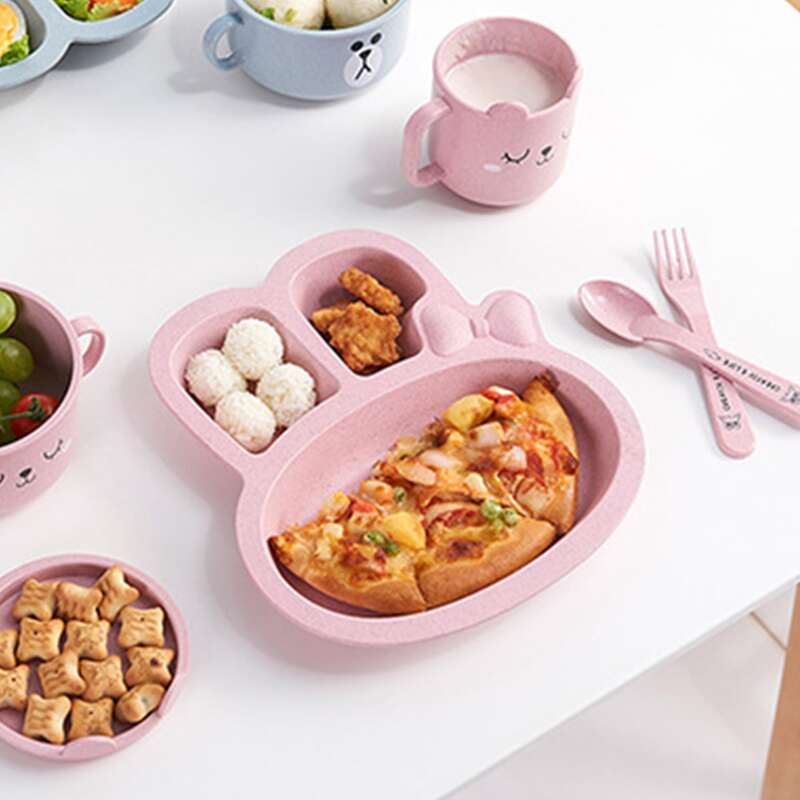 

3pcs Kids Cartoon Cutlery Set, Pink