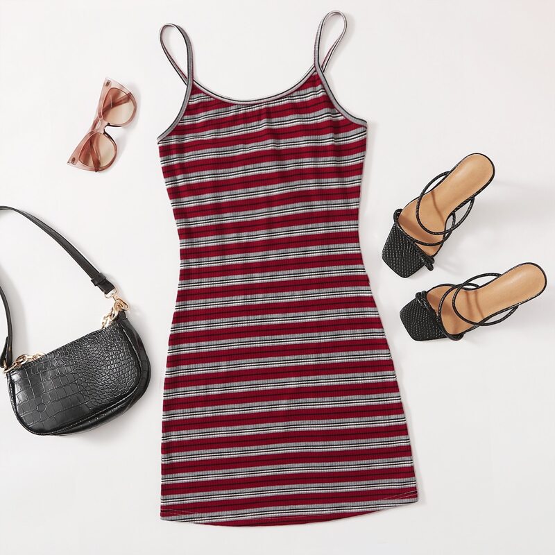 

Striped Cami Dress, Multicolor